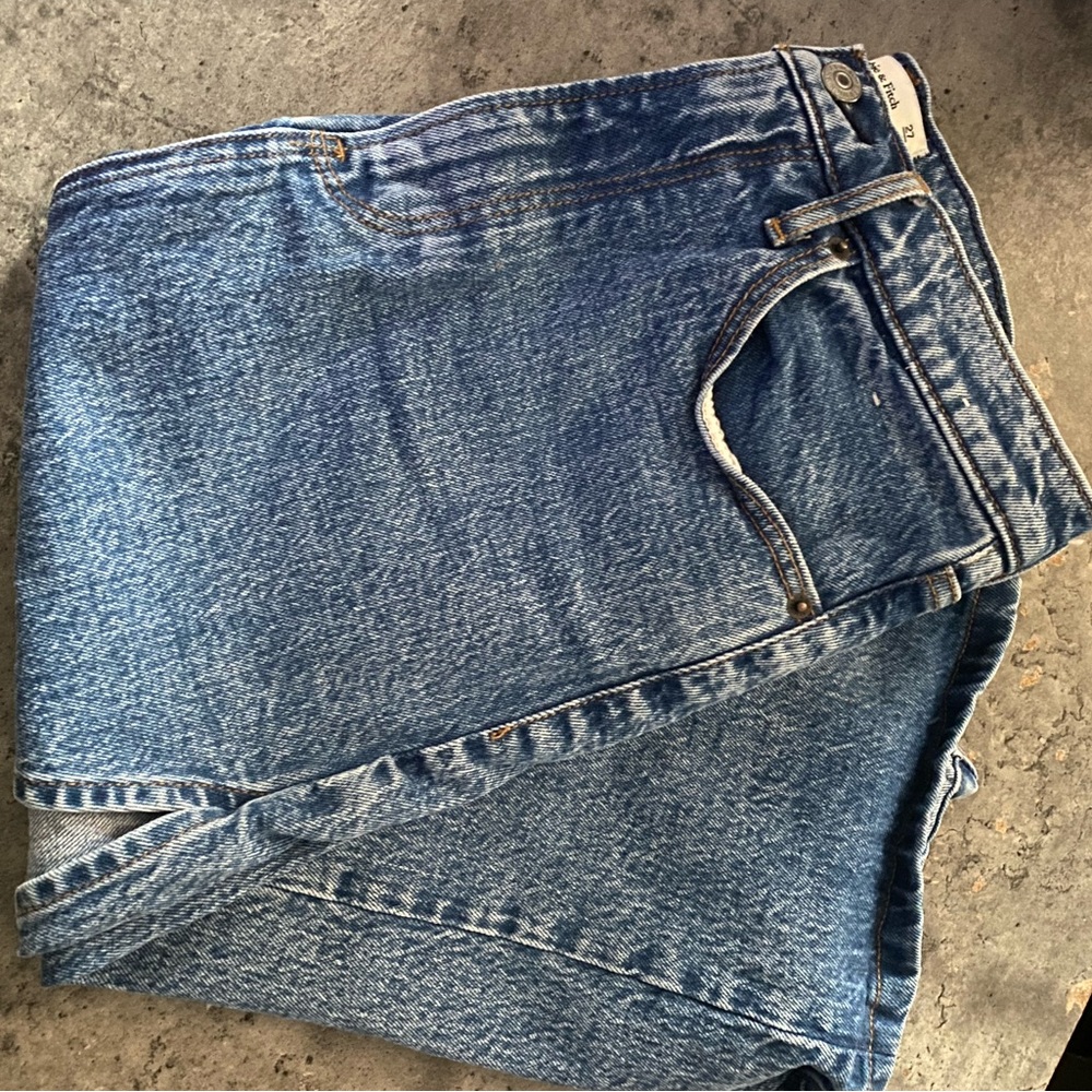Abercrombie and fitch denim long skirt